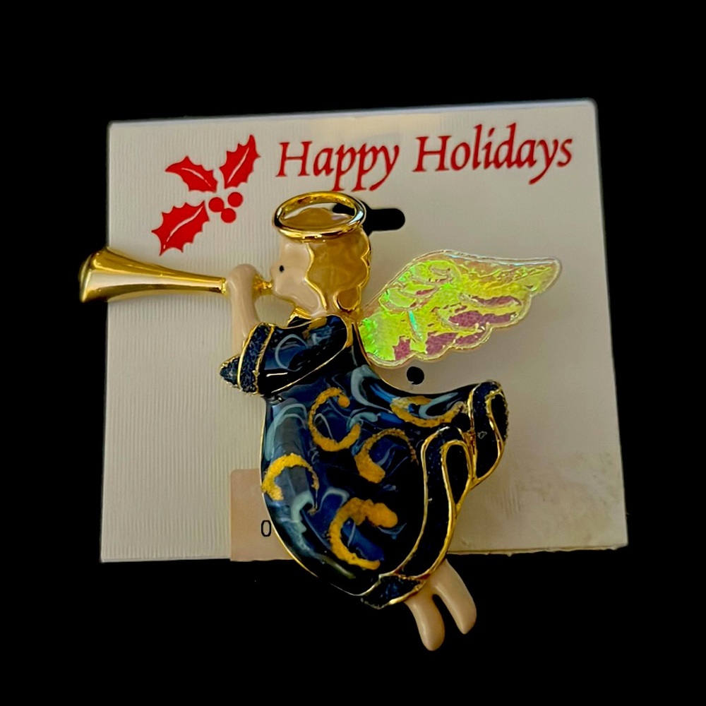 Beautiful Angel Christmas Pin